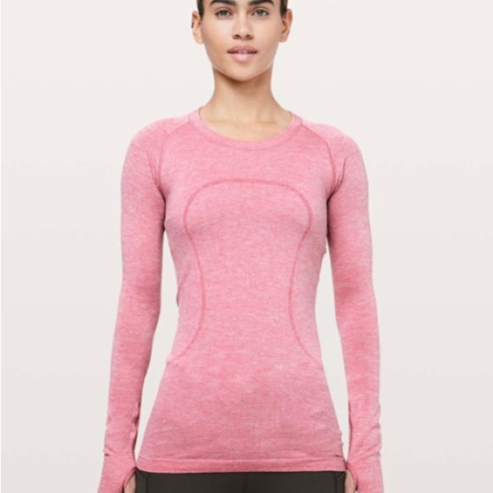 LULULEMON sparkle pink swiftly tech